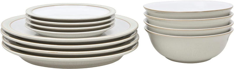 Denby Linen 12 Piece Dinner Set Boxed