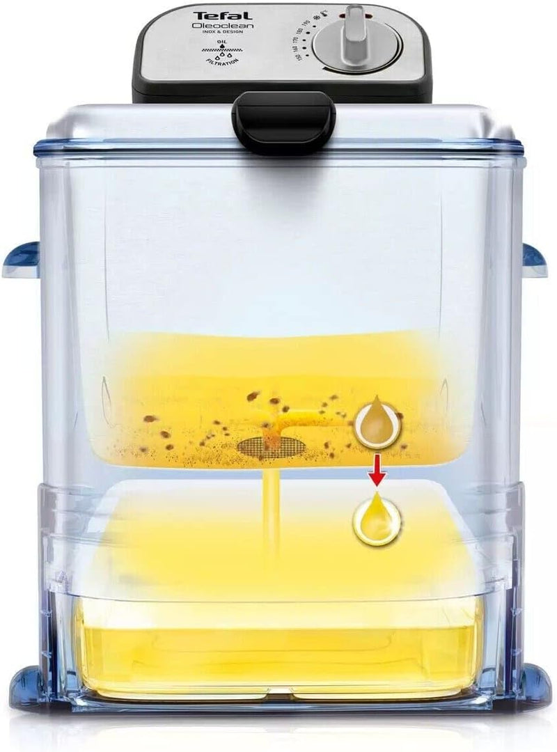 Tefal FR804140 New Oleoclean Pro Fryer 2300W Easy Clean Fryer 3.5L