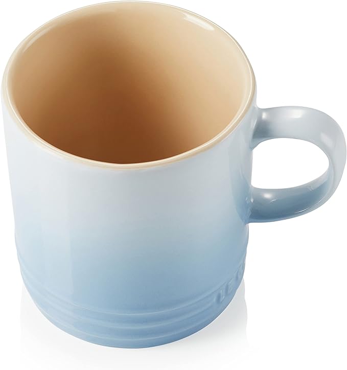 Le Creuset Stoneware Coffee Mug, 350 ml, Coastal Blue