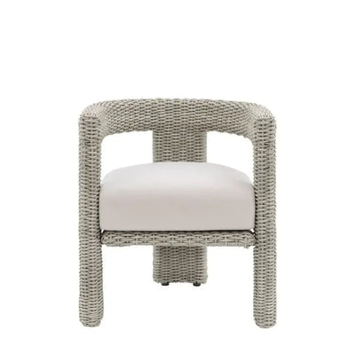 Hvar Concrete 6 Seater Round Dining Set