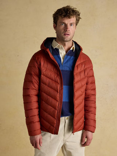 Joules Men’s Garrett Orange Showerproof Padded Jacket