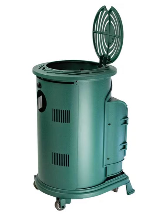 Provence Portable Gas Heater Autumn Green Real Flame Effect Calor Gas