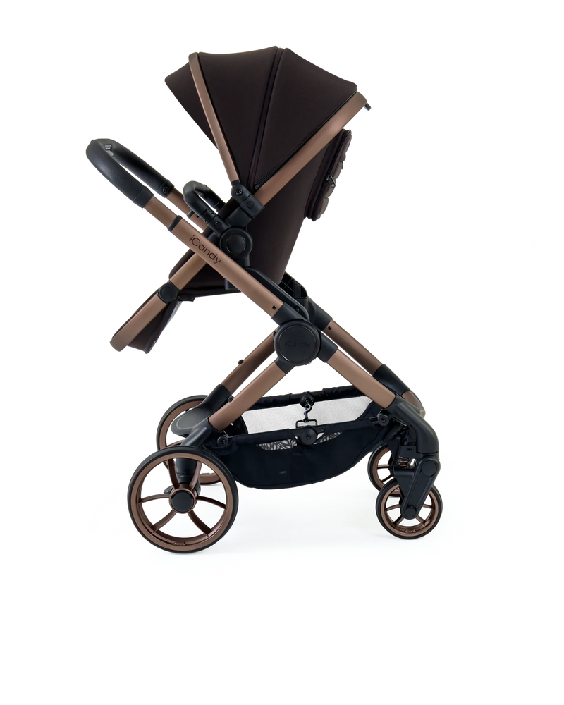 Icandy Peach 7 Pecan Pushchair and Carrycot - Car Seat Bundle