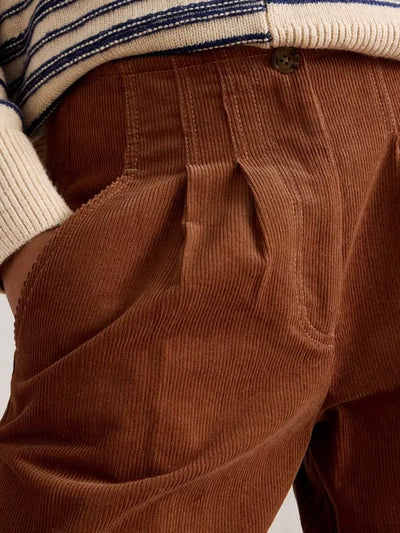 White Stuff Women’s Clara Cord Wide Leg Trouser in Dark Tan