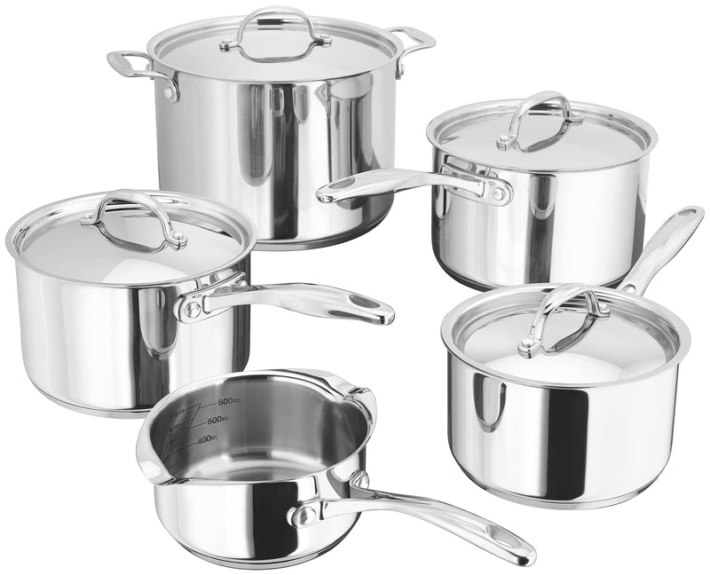 Stellar 7000 Saucepan Set 5 Piece Stainless Steel