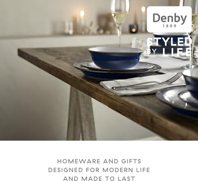 Denby Imperial Blue 12 Piece Tableware Set