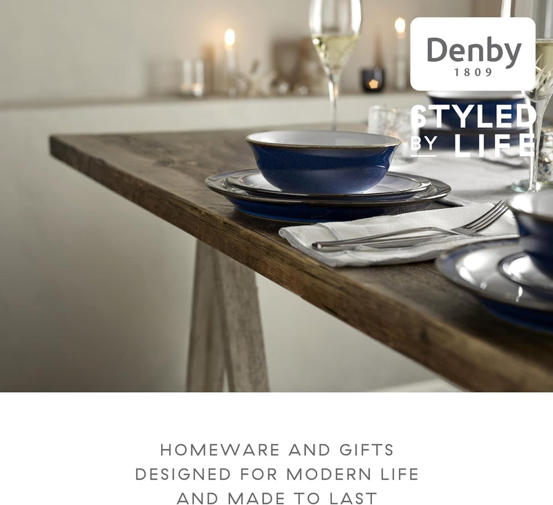 Denby Imperial Blue 12 Piece Tableware Set