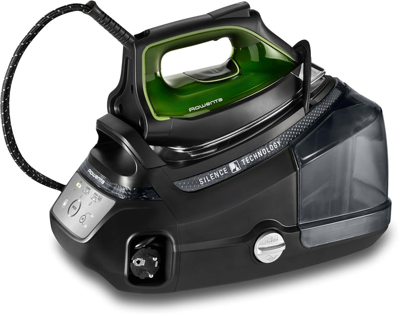 Rowenta Silence Steam PRO Iron, 8 Bar, 2800 W, 1.3 Litre, Black and Green, DG9249