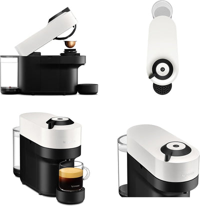 Nespresso Vertuo Pop Coffee Pod Machine By Krups Coconut White XN920140