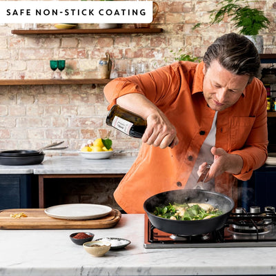 Jamie Oliver by Tefal Cook's Direct Hard Anodised Induction 5-Piece Cookware Set Induction E017S555