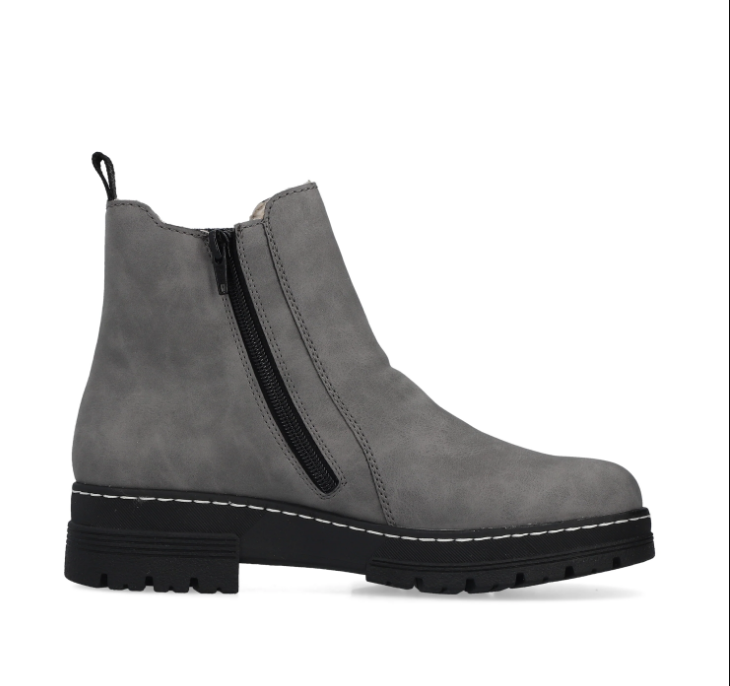 Rieker Ladies Grey Chelsea Boot Style Ankle Boot - 73892-42