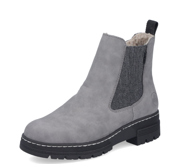 Rieker Ladies Grey Chelsea Boot Style Ankle Boot - 73892-42