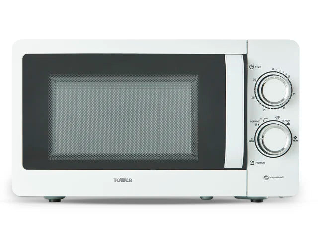 Tower Manual Microwave White 800W 20L T24042WHT