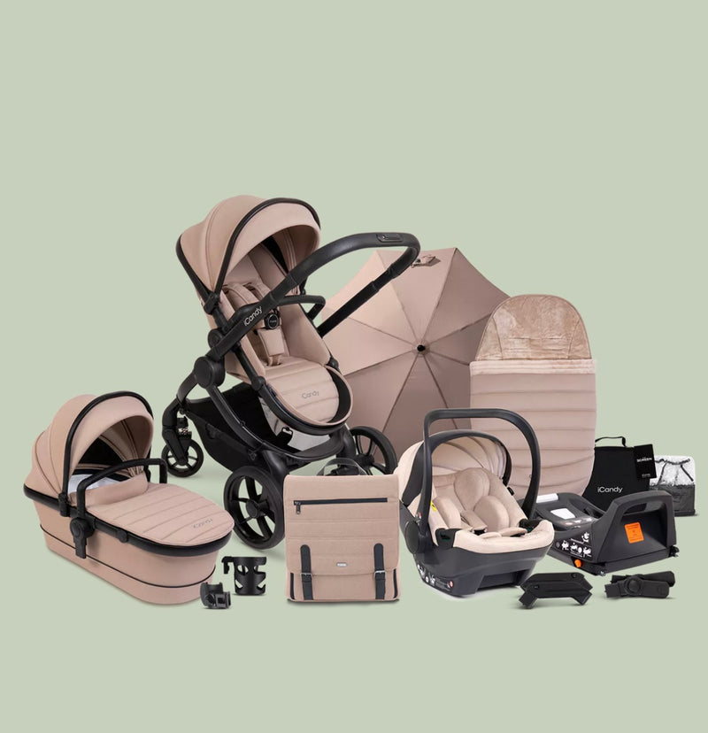 iCandy Peach 7 Pushchair & Carrycot Bundle in Cookie