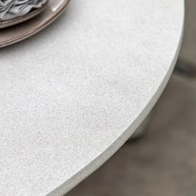 Hvar Concrete 6 Seater Round Dining Set