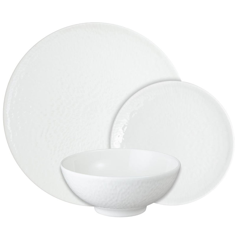 Denby Porcelain Carve White 12 Piece Tableware Set