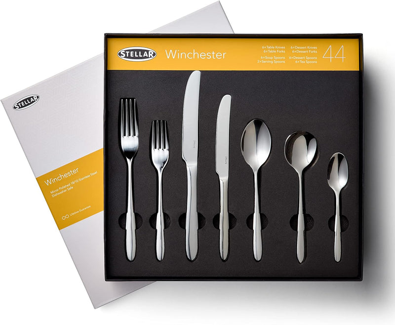 Stellar Winchester 44 Piece Cutlery Gift Box Set BW58