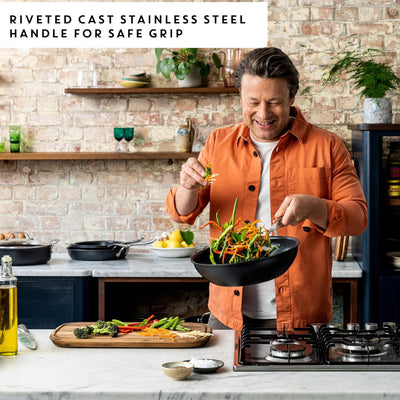 Jamie Oliver by Tefal Cook's Direct Hard Anodised Induction 5-Piece Cookware Set Induction E017S555