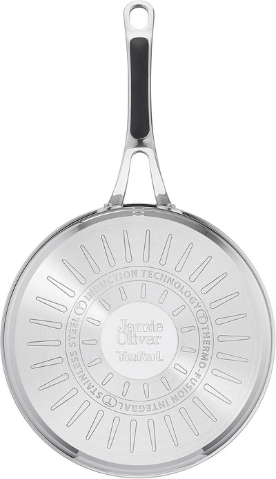 Tefal Jamie Oliver Cook's Classics Stainless Steel Saute Pan 24cm Suitable All Hobs E3063234