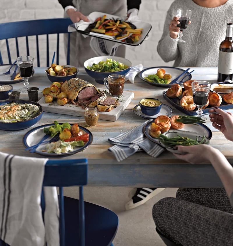 Denby Imperial Blue 12 Piece Tableware Set