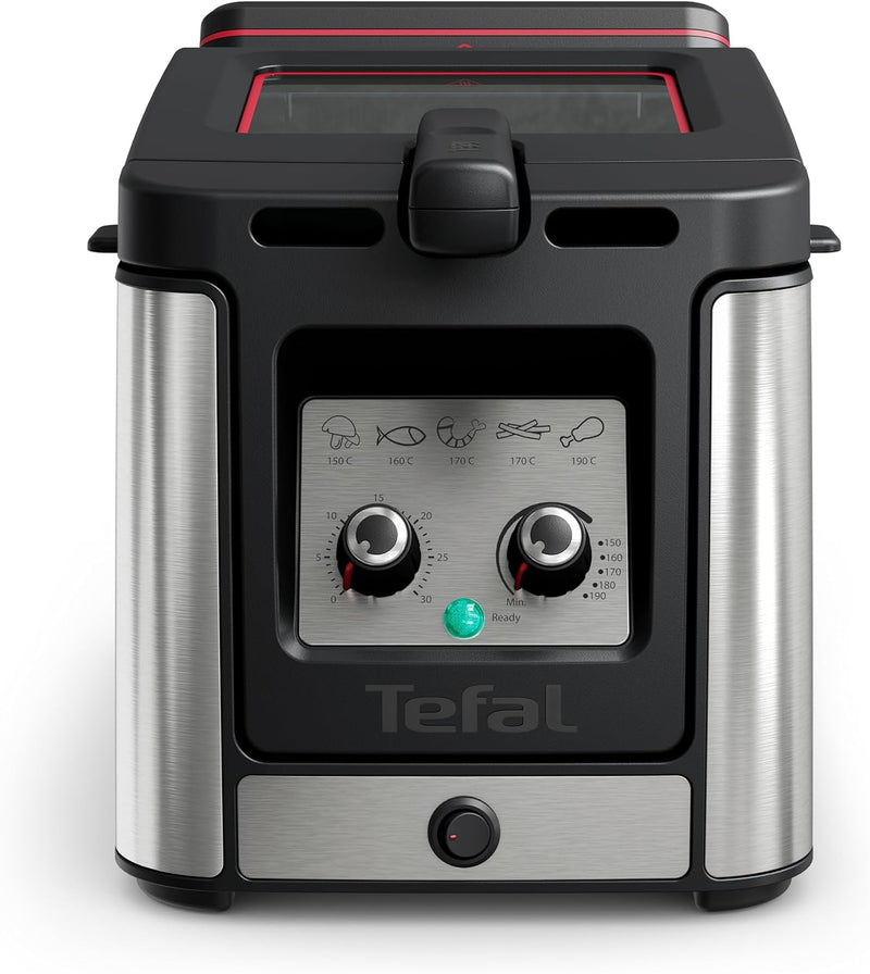 Tefal Clear Duo 3.5L Fryer, Less Smoke and Odor XL Anti-Fog Viewing Window FR600D10