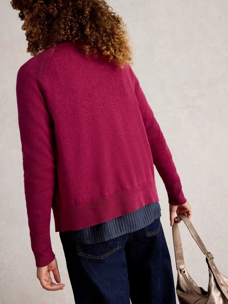 White Stuff Women’s Lulu Crew Neck Long Sleeve Cardi