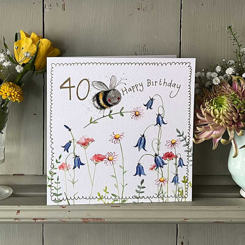 Alex Clark Bee 40 Year Old Large Card