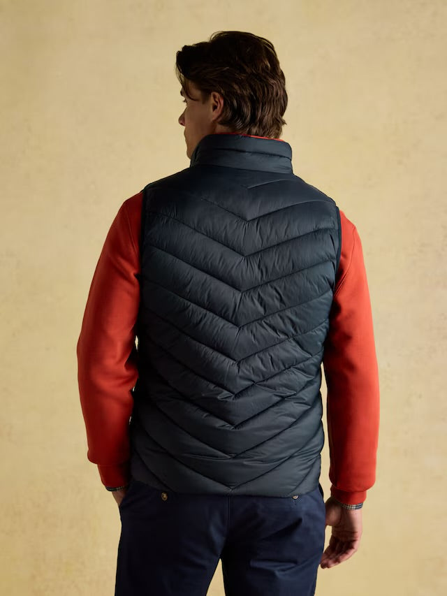 Joules Men’s Garrett Navy Showerproof Padded Gilet