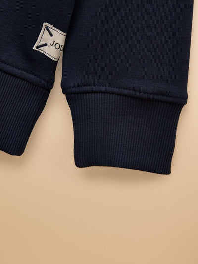 Joules Kids Sundaze Navy Blue Crew Neck Sweatshirt