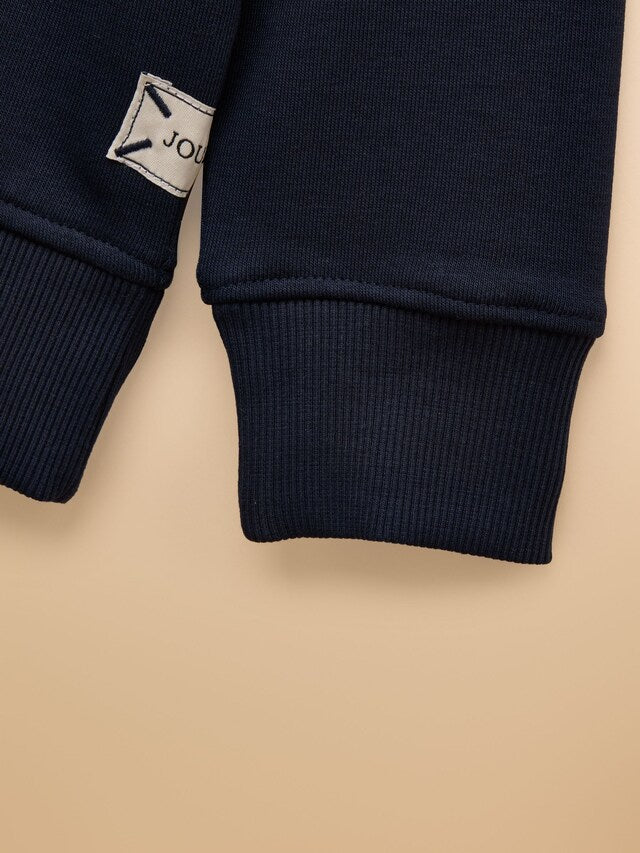 Joules Kids Sundaze Navy Blue Crew Neck Sweatshirt
