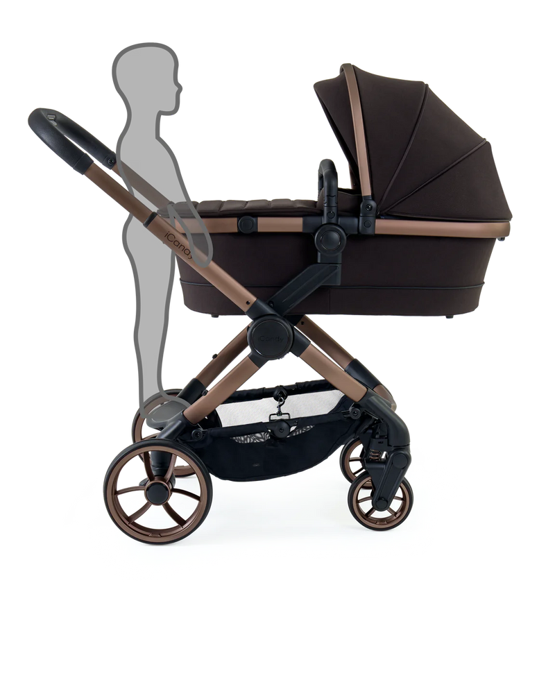 Icandy Peach 7 Pecan Pushchair and Carrycot - Car Seat Bundle