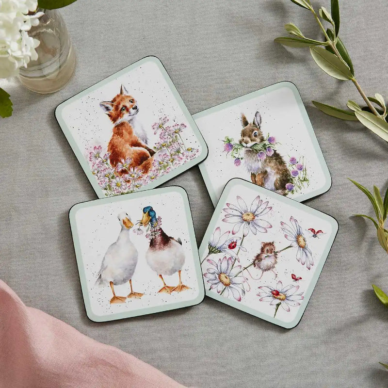 Wrendale Designs ‘Wildflower’ Set of 4 Coasters