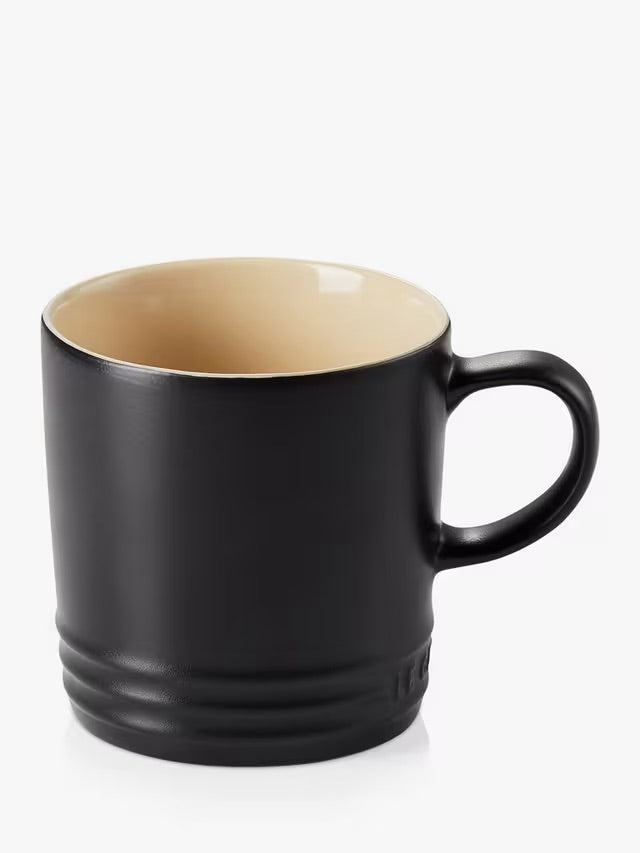 Le Creuset Stoneware coffee mug 350ml matte black