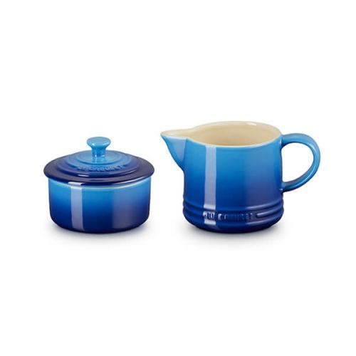 Le Creuset Azure Blue Milk and Sugar