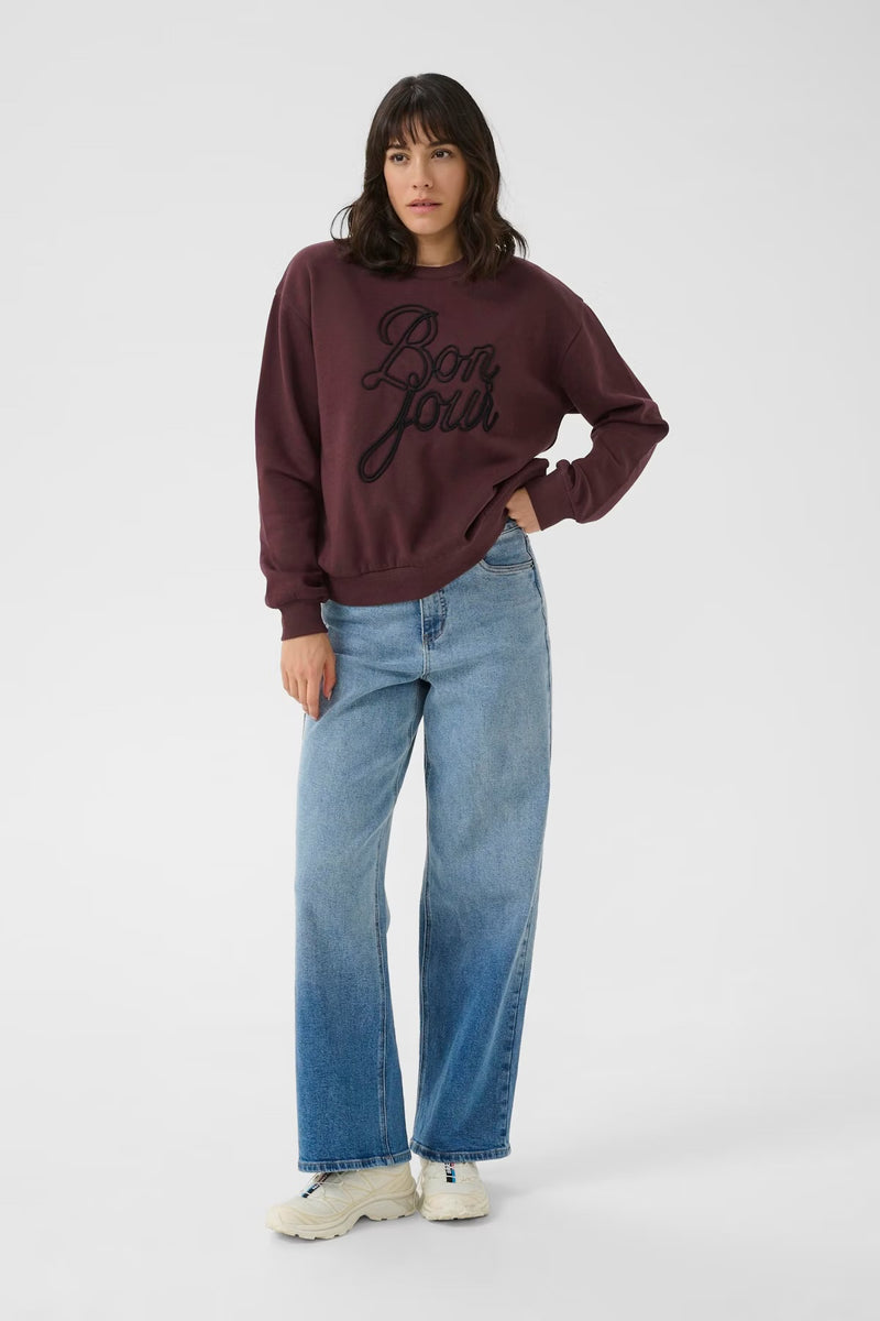 Kaffe Women’s KAberta Sweatshirt - Fudge