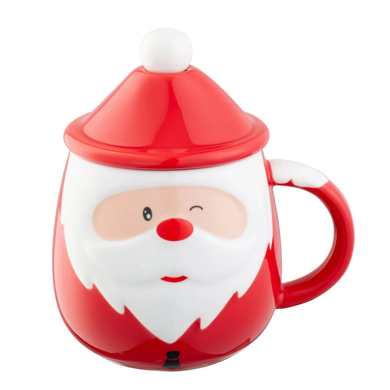 Belleek Living Santa Lidded Mug