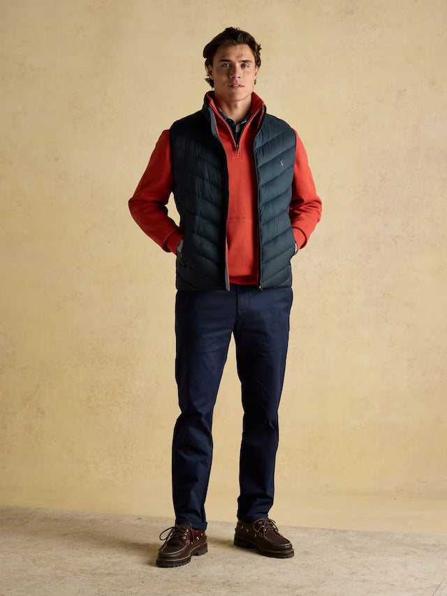 Joules Men’s Garrett Navy Showerproof Padded Gilet