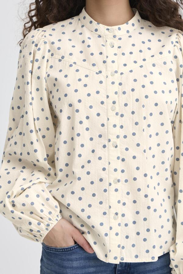 Ichi Women’s Ihvinola Shirt in Blue Mirage Dot