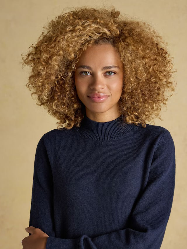 Joules Women’s Enid Navy High Neck Jumper