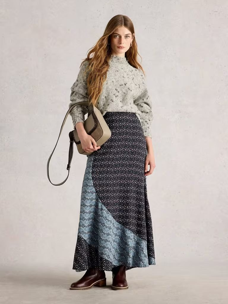 White Stuff Mono Nep Roll Neck Ivory
