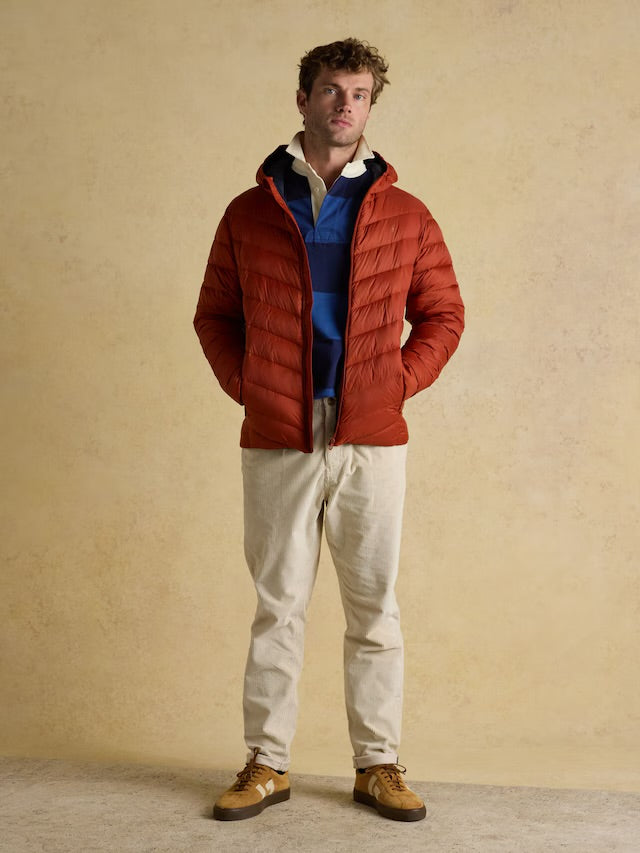 Joules Men’s Garrett Orange Showerproof Padded Jacket