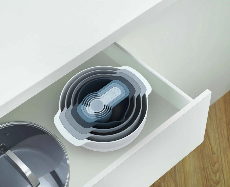 Joseph Joseph Nest 9 Plus 9-piece Compact Food Preparation Set in Sky