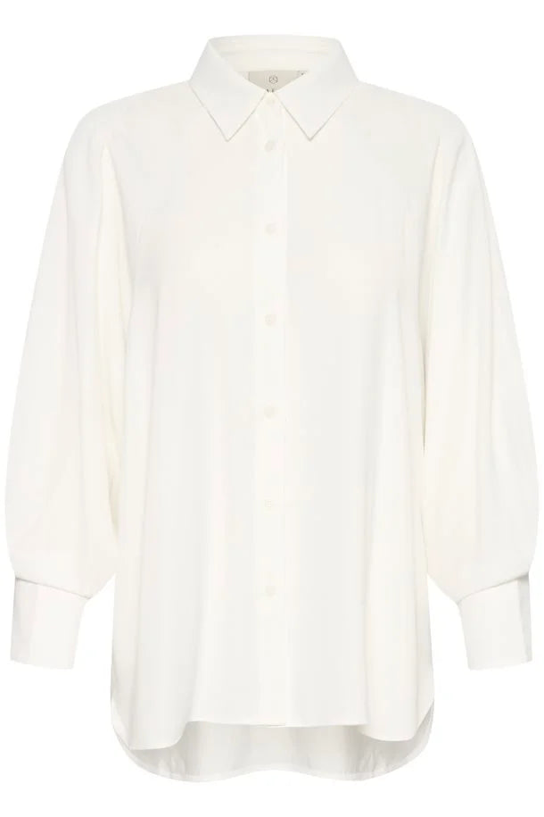 Kaffe KAlea Shirt Chalk