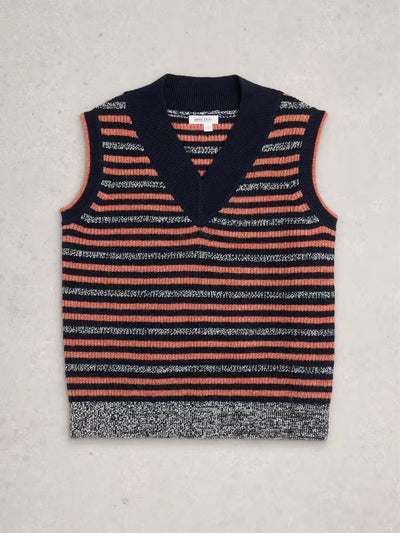 White Stuff Women’s Meg Stripe Tank in Navy Multi