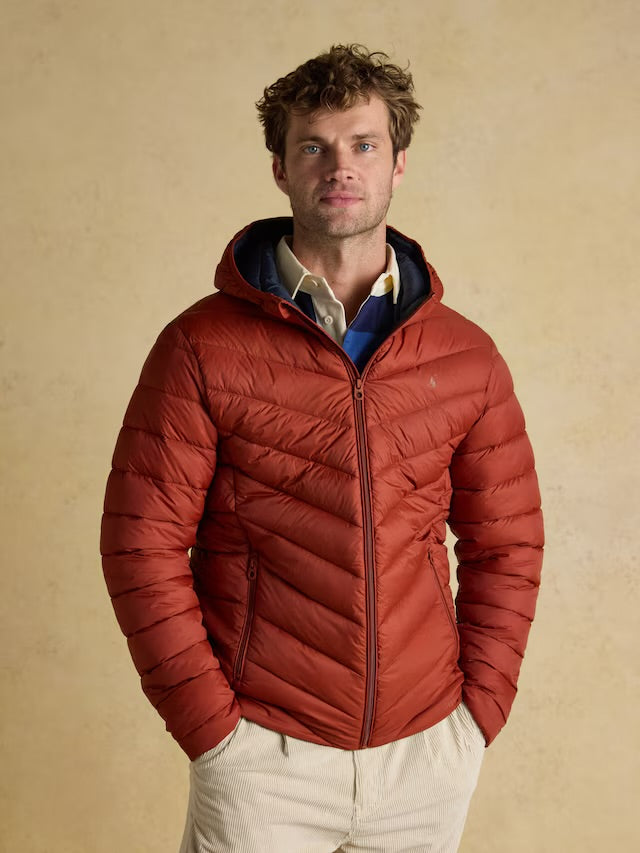 Joules Men’s Garrett Orange Showerproof Padded Jacket