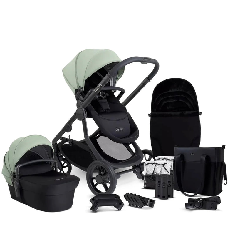 iCandy Orange 4 Pushchair Bundle in Pistachio