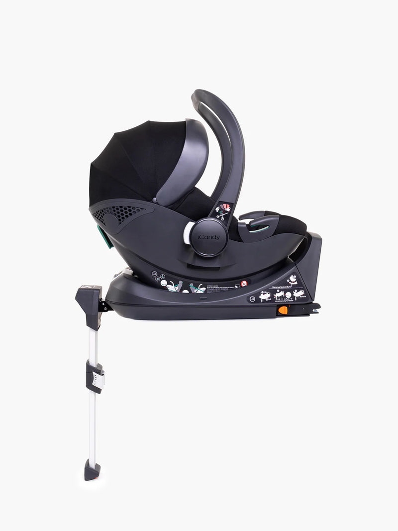 Icandy Peach 7 Black Pushchair and Carrycot - Car Seat Bundle