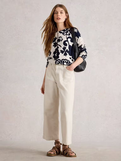 White Stuff Women’s Lulu Printed Cardi in NAT MLT
