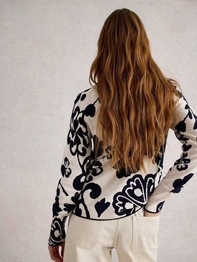 White Stuff Women’s Lulu Printed Cardi in NAT MLT