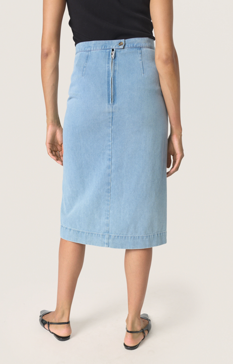 Soaked In Luxury Ladies Skirt SLAnnabeth in Light Blue Denim, Annabeth